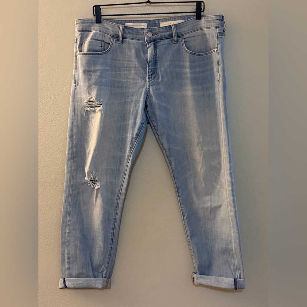 Pilcro and the Letterpress Hyphen Relaxed Boyfriend Jeans - Size 32